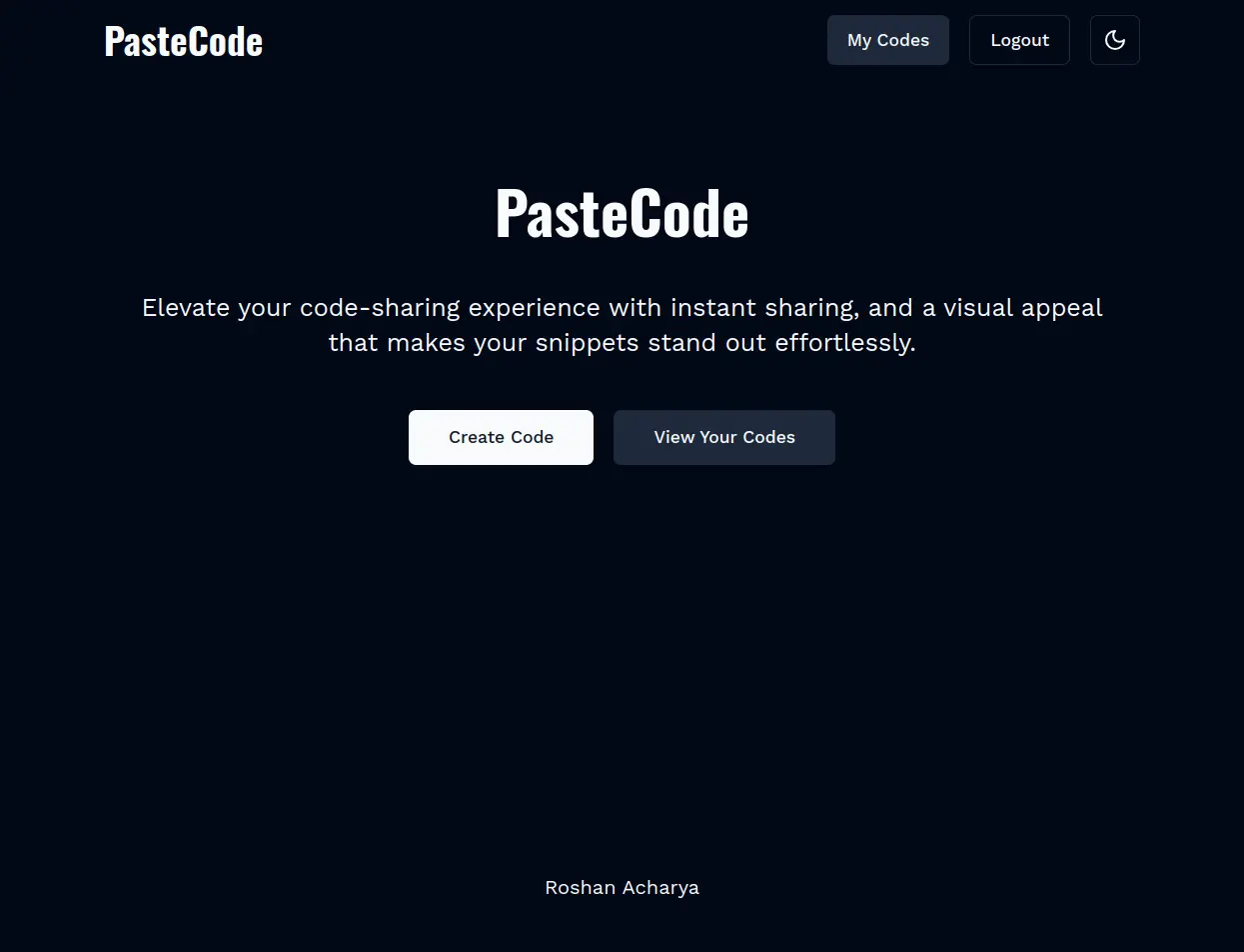 PasteCode - Code Sharing Platform